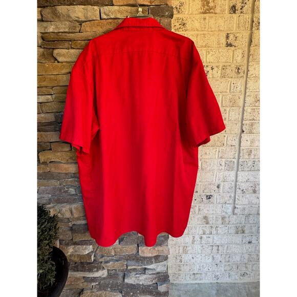 Dickies Short Sleeve Work Shirt-Red-Size 3XL - Picture 5 of 5